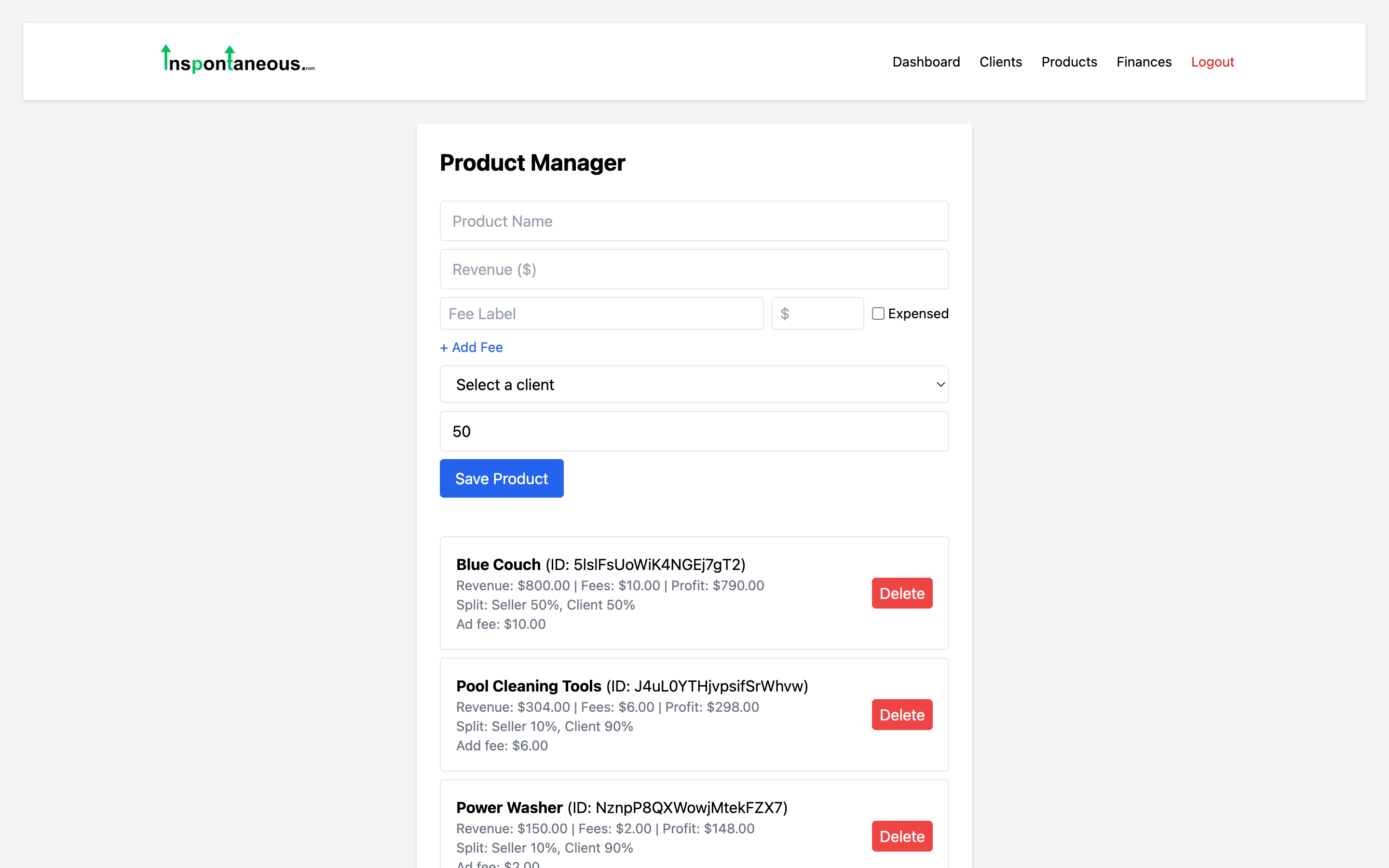 Product Screenshot
